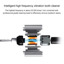 LSHOW YJK031 3.7V USB Charging Three-speed Mode Detachable Household Electric High-frequency Vibration Teeth Polisher with LED Light(Blue)