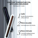 K-CU1908 Portable USB Charging Digital Display Perm Eyelash Curler (Black)
