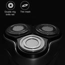 Original Xiaomi Voltage Universal Fit Water Proof Triple Rotary Double Ring Blade Shaving Head Electric Rechargeable Shaver For Men, CN Plug