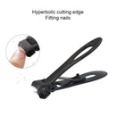 Nail Art Tool Nail Clipper Stainless Steel Nail Nipper, Size: S, 6.9 x 1.3cm(Black)