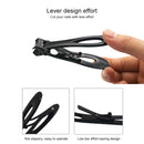 Nail Art Tool Nail Clipper Stainless Steel Nail Nipper, Size: S, 6.9 x 1.3cm(Black)