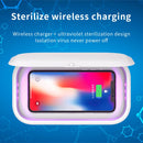 RQW-168 10W Wireless Charging Sterilization Box Smartphone Sterilizer UV Light Disinfection Cleaning Box(White)