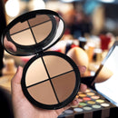 MAYCHEER V-Line Face 4 Colors Facial Makeup Highlighter Bronzer Shading Powder Palette Cosmetic(Brown)