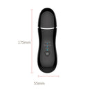 BLK-D016 Ultrasonic Beauty Shovel Skin Machine Vibration Household Facial Cleaning and Washing Massage Instrument Beauty Instrument(Black)