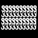 20 PCS Extension Adjustable Anti-Slip S Hook Ear Loops Retainer for Face Mask(White)