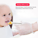 100 PCS Disposable PVC Examination Gloves Household Transparent Touchable Protective Gloves, Size: S