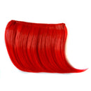 5 PCS Color Gradient Invisible Seamless Hair Extension Wig Piece Straight Hair Piece Color Bangs Hair Piece(Red)
