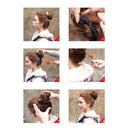 Wig Bun Flower Shape Hair Package Hair Disk(Black)