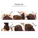 Natural Long Straight Hair Ponytail Bandage-style Wig Ponytail for Womenï¼ŒLength: 60cm (Black)