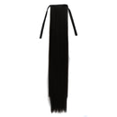 Natural Long Straight Hair Ponytail Bandage-style Wig Ponytail for Womenï¼ŒLength: 75cm(Black)