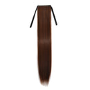 Natural Long Straight Hair Ponytail Bandage-style Wig Ponytail for Womenï¼ŒLength: 75cm (Flaxen)