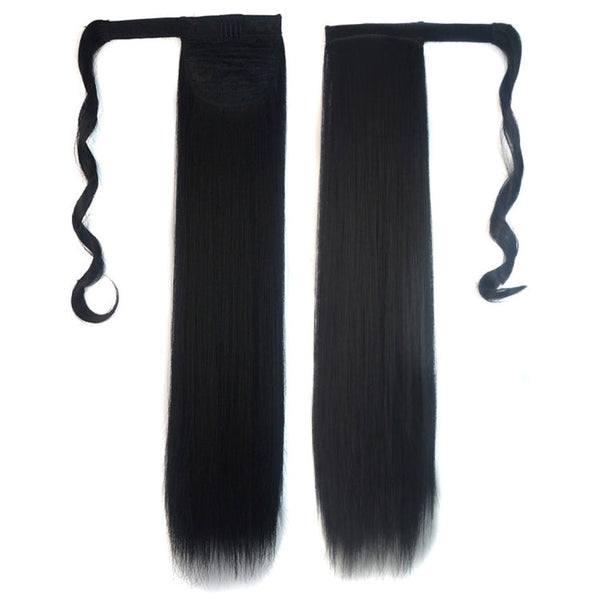 1# Invisible Seamless Bandage-style Wig Long Straight Hair Wig Ponytail