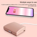 3 in 1 Foldable Games Console Cosmetic Mirror(Pink)