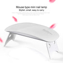 SUN mini 2 6W UV + LED USB Nail Lamp Fingernail Gel Curing Dryer(White)