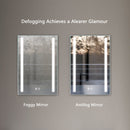 [US Warehouse] LED Bathroom Mirror with Anti-fog & Night Light & Dimmable & Touch Button & Waterproof IP44, Szie: 24x32 inch