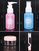 Travel Size Cosmetics Tools Kit(Pink)