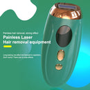 MJ-002 Home Freezing Point Painless Laser Hair Removal Instrument US Plug(Green)