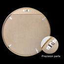 [US Warehouse] 24 inch Wall-mounted Round Metal Frame Plane Mirror Bathroom Vanity Mirror(Gold)