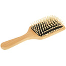 Natural Wooden Massage Hair Comb with Rubber Base & Wooden Brush, Size: Large(Black)