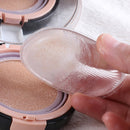 Quadrangle Shaped Great Beauty Facial Makeup Transparent Silicone Smooth Powder Cream Puff(Transparent)