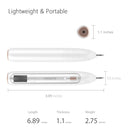 XPREEN XPRE051 Professional Wireless Rechargeable Mole Freckle Dark Spots Tattoo Wart Removal Pen Skin Tag Spot Eraser Pro Beauty Sweep Spot Pen Kit With LED Screen & Spotlight(White)