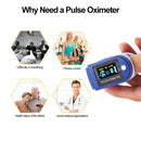 JZK-301 Precision Finger Pulse Oximeter Blood Oxygen Monitor(Blue)