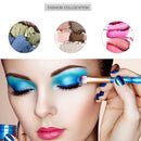 20 in 1 Diamond Handle Eye Brush Multi-functional Makeup Brush, Pink+Blue Handle and Sky Blue Brush