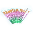 20 in 1 Diamond Handle Eye Brush Multi-functional Makeup Brush, Pink+Blue Handle and Baby Blue Brush
