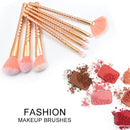 8 in 1 Honeycomb Handle Multi-functional Makeup Brush, Pink Handle and Pink Brush