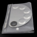 Make-up Semicircle Stainless Steel Palette 156x100mm
