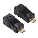 HDMI to RJ45 Extender Adapter (Receiver & Transmitter) by Cat-5e/6 Cable, Support HDCP, Transmission Distance: 30m(Black)