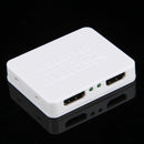 4K HDMI Splitter Full HD 1080p Video HDMI Switch Switcher 1x2 Split Out Amplifier Dual Display for HDTV DVD PS3 Xbox(White)