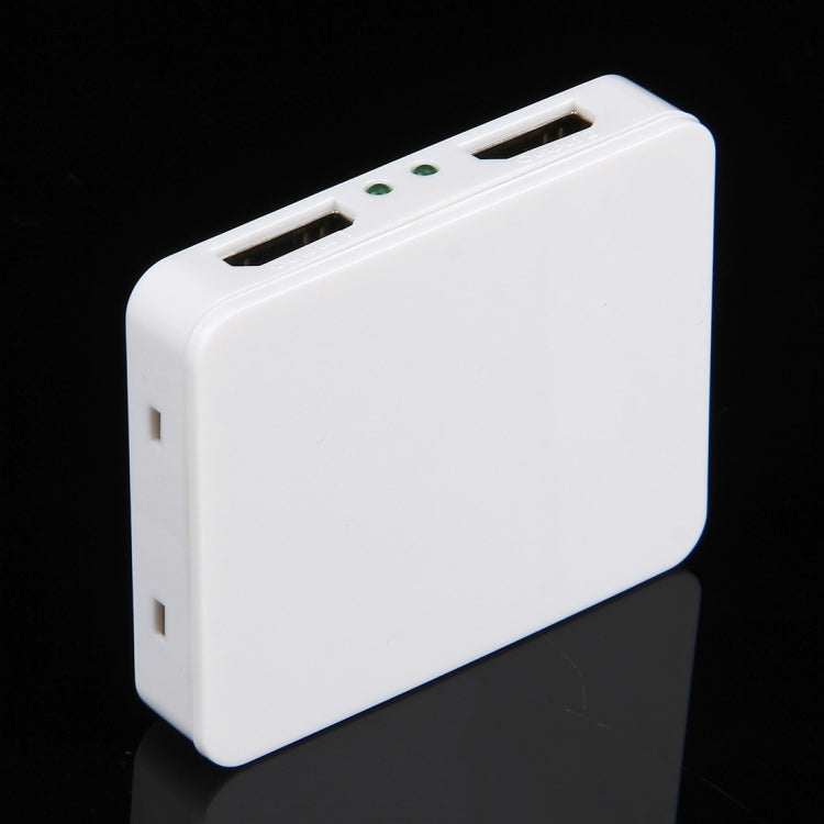 4K HDMI Splitter Full HD 1080p Video HDMI Switch Switcher 1x2 Split Out Amplifier Dual Display for HDTV DVD PS3 Xbox(White)