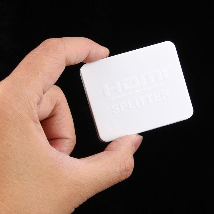 4K HDMI Splitter Full HD 1080p Video HDMI Switch Switcher 1x2 Split Out Amplifier Dual Display for HDTV DVD PS3 Xbox(White)