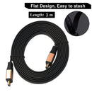 3m HDMI 2.0 (4K) 30AWG High Speed 18Gbps Gold Plated Connectors HDMI Male to HDMI Male Flat Cable(Gold)