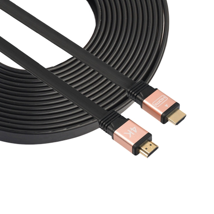 3m HDMI 2.0 (4K) 30AWG High Speed 18Gbps Gold Plated Connectors HDMI Male to HDMI Male Flat Cable(Rose Gold)