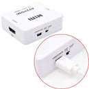 HOWEI HW-2105 Mini AV CVBS/L+R Audio to HDMI Converter Adapter, Support Scaler 1080P (Black)