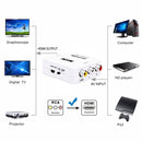 HOWEI HW-2105 Mini AV CVBS/L+R Audio to HDMI Converter Adapter, Support Scaler 1080P (Black)