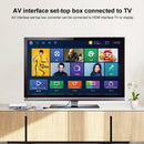 HOWEI HW-2105 Mini AV CVBS/L+R Audio to HDMI Converter Adapter, Support Scaler 1080P (Black)