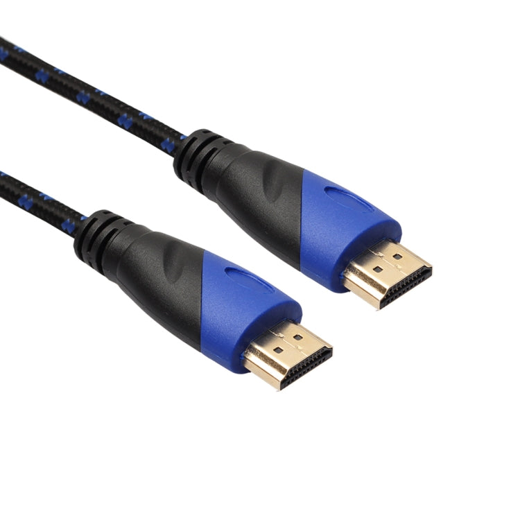 1.8m HDMI 1.4 Version 1080P Nylon Woven Line Blue Black Head HDMI Male to HDMI Male Audio Video Connector Adapter Cable