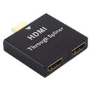 1 to 2 HDMI Aluminium Alloy Through Spliter