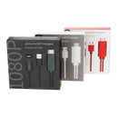 USB Male + USB 2.0 Female to HDMI Phone to HDTV Adapter Cable, For iPhone / Galaxy / Huawei / Xiaomi / LG / LeTV / Google and Other Smart Phones(Red)