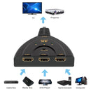 3 in 1 HDMI Input 4K x 2K HDTV Pigtail Switch Adapter HDMI Splitter