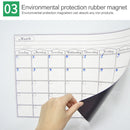 Magnetic Weekly Plan Refrigerator Magnet PET Magnetic Soft Whiteboard, Size: 29.7cm x 42cm (White)