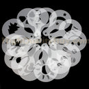 16 Cute Coffee Machine Stencils Template Strew Flowers Pad Duster Spray New 16x
