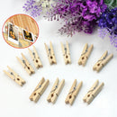 100 x Wooden Clips About 35 * 7mm Creative Photo Clips Decorated Rooms Hot