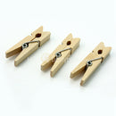 100 x Wooden Clips About 35 * 7mm Creative Photo Clips Decorated Rooms Hot