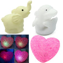 Elephant LED Night Light Lamp 7 Color Changing Home Room Decoration New 1 set