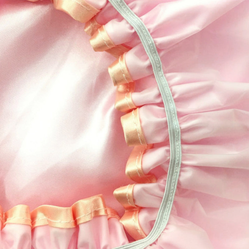 1 x Stylish Bonnet Shower Charlottes Adjustable Lace Bathtub Hat For Women New