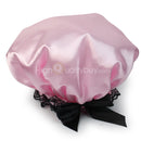 1 x Stylish Bonnet Shower Charlottes Adjustable Lace Bathtub Hat For Women New